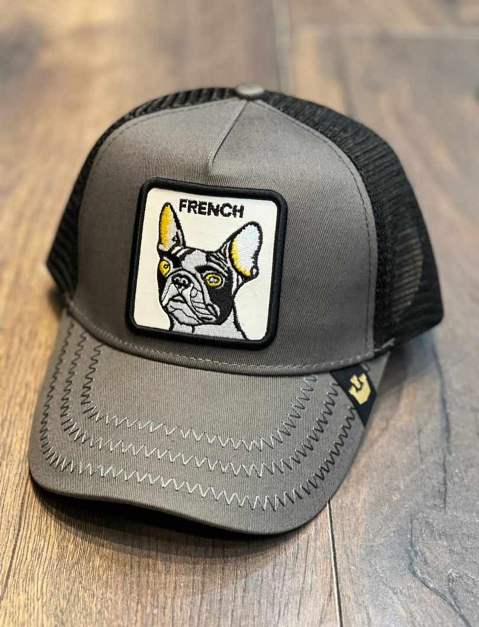 Gorra 1.1 Goorin French Negra/ Gris (Malla)