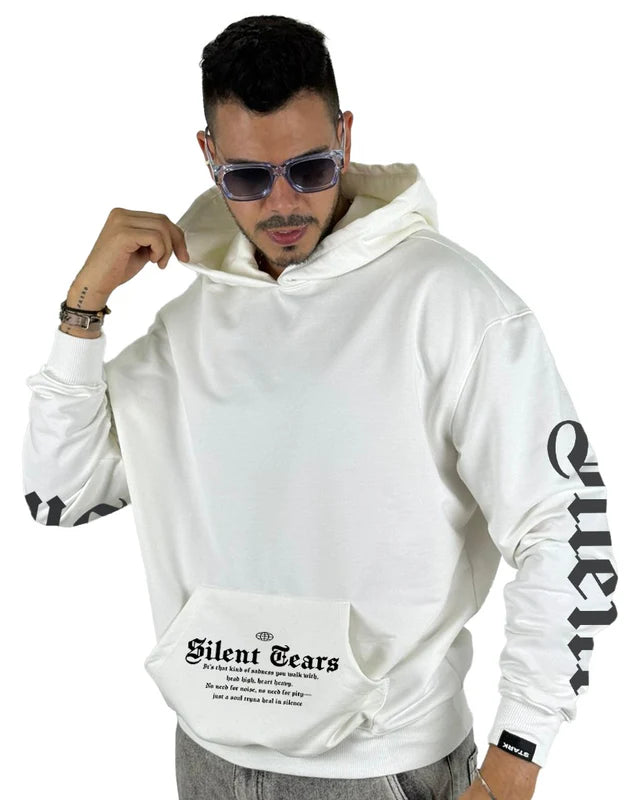 Buzo Crema Silent Tears Capucha