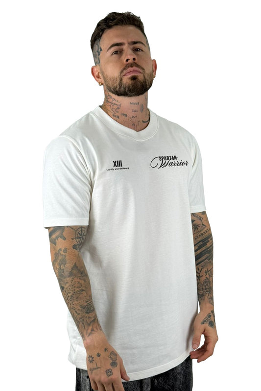 Camiseta Color Crudo Spartan Warrior Alto Gramaje
