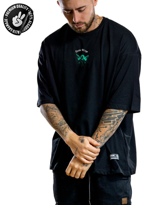 Oversize Dark Angel Negra ALTO GRAMAJE