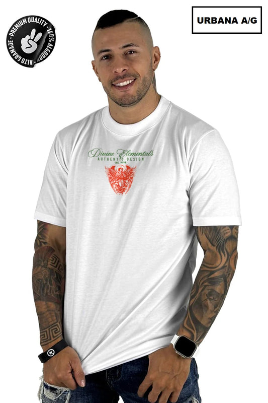 Camiseta Divine Elementals Blanca ALTO GRAMAJE