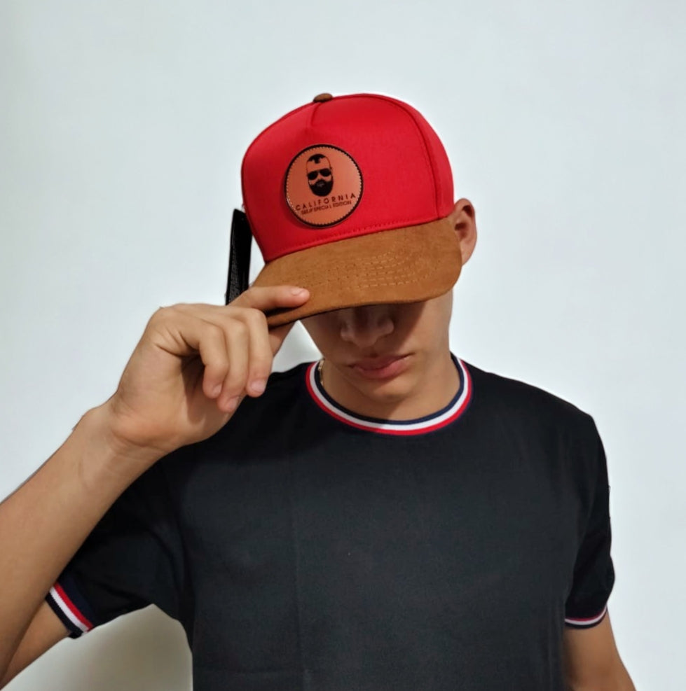 Gorra 1.1 California Roja/Cafe