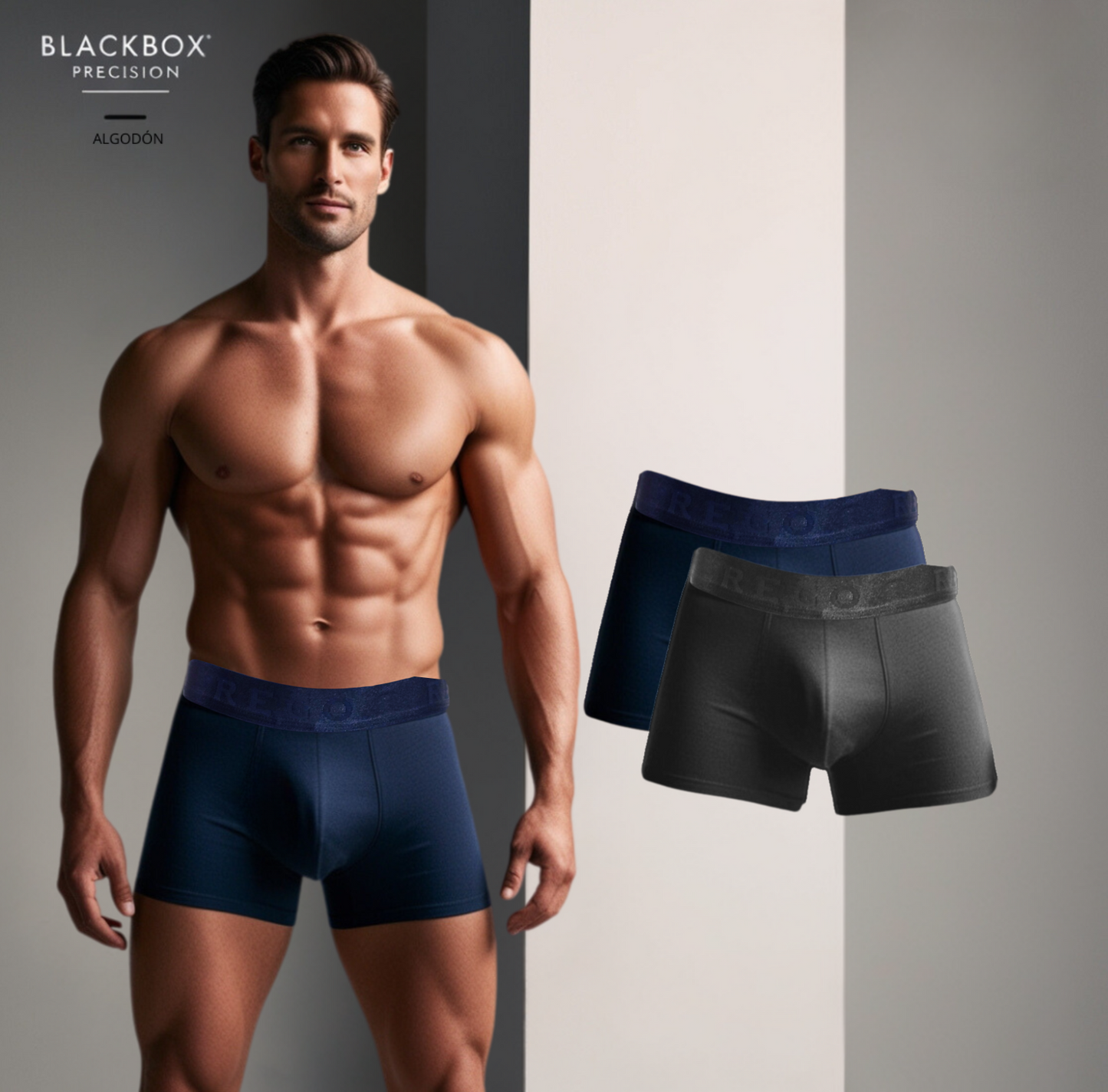 Pack 2 Bóxer BlackBox Precision Algodón