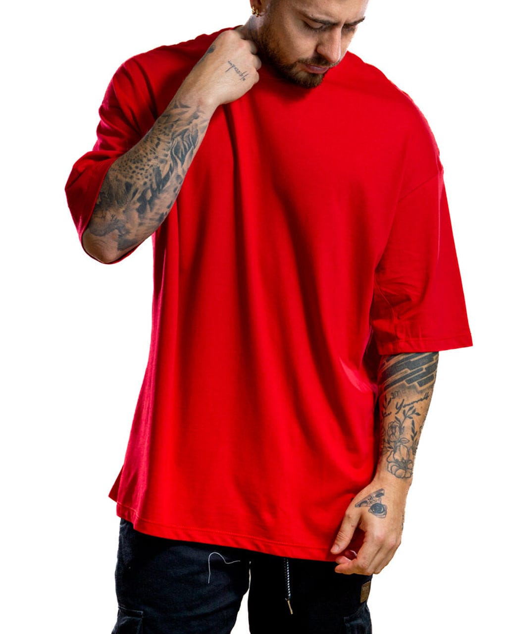 Oversize Roja Basica Alto Gramaje