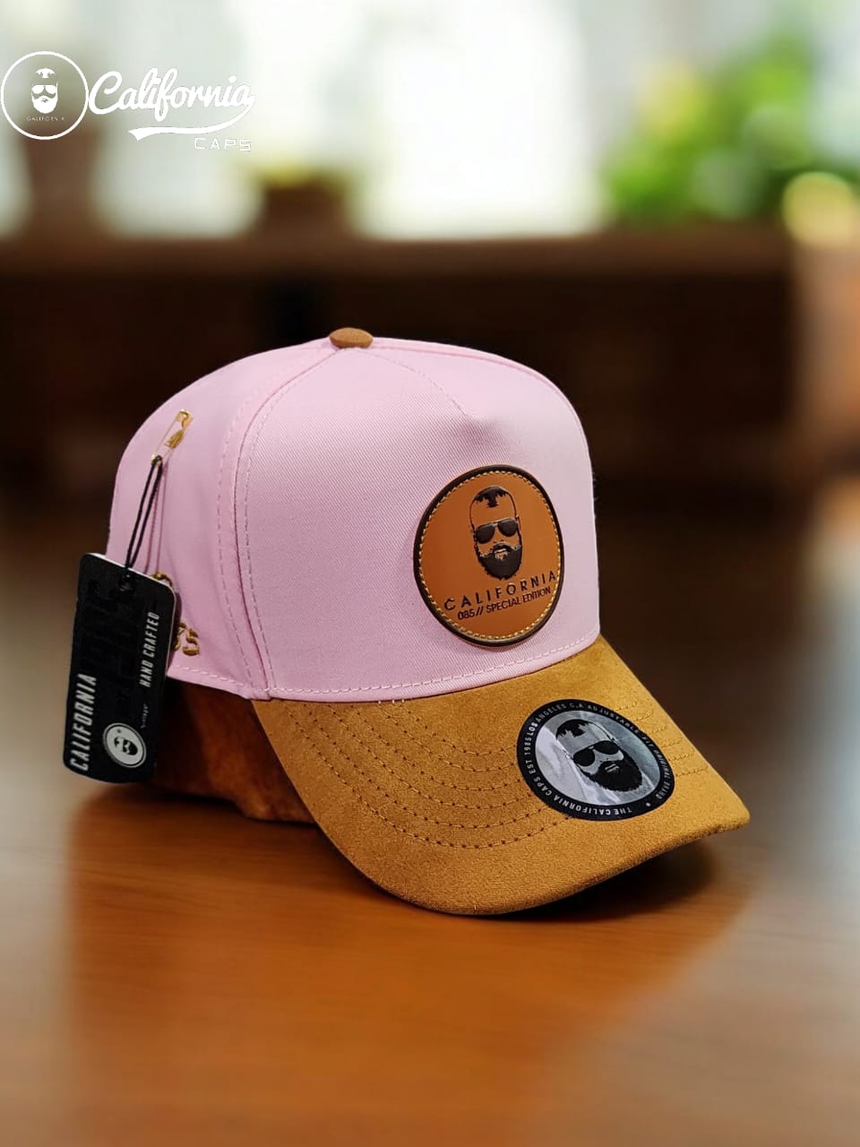Gorra 1.1 California Rosada/Cafe Logo