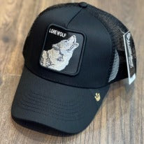 Gorra 1.1 Goorin Lonewolf Negra Malla