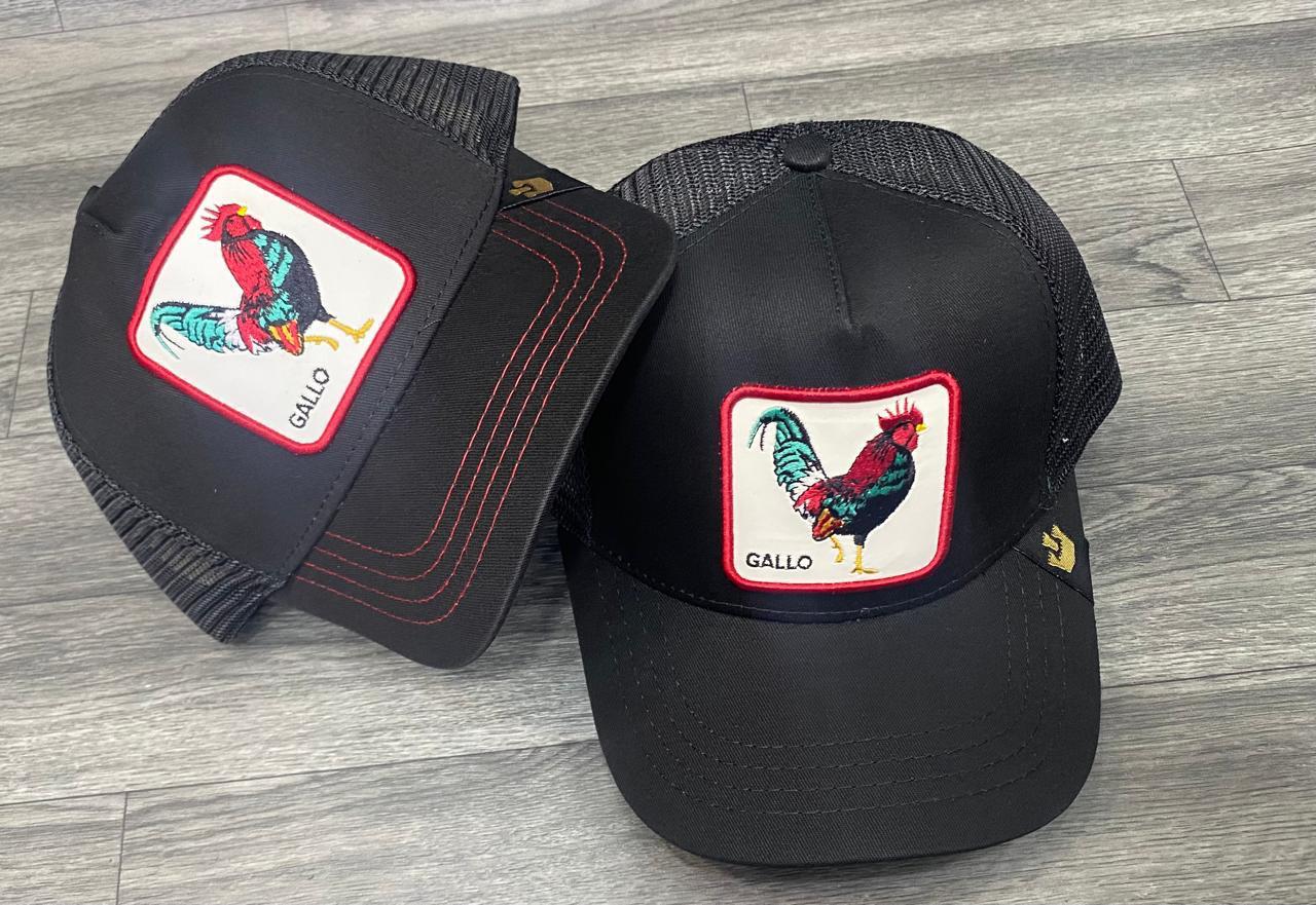 Gorra 1.1 Goorin Gallo Negro /Malla