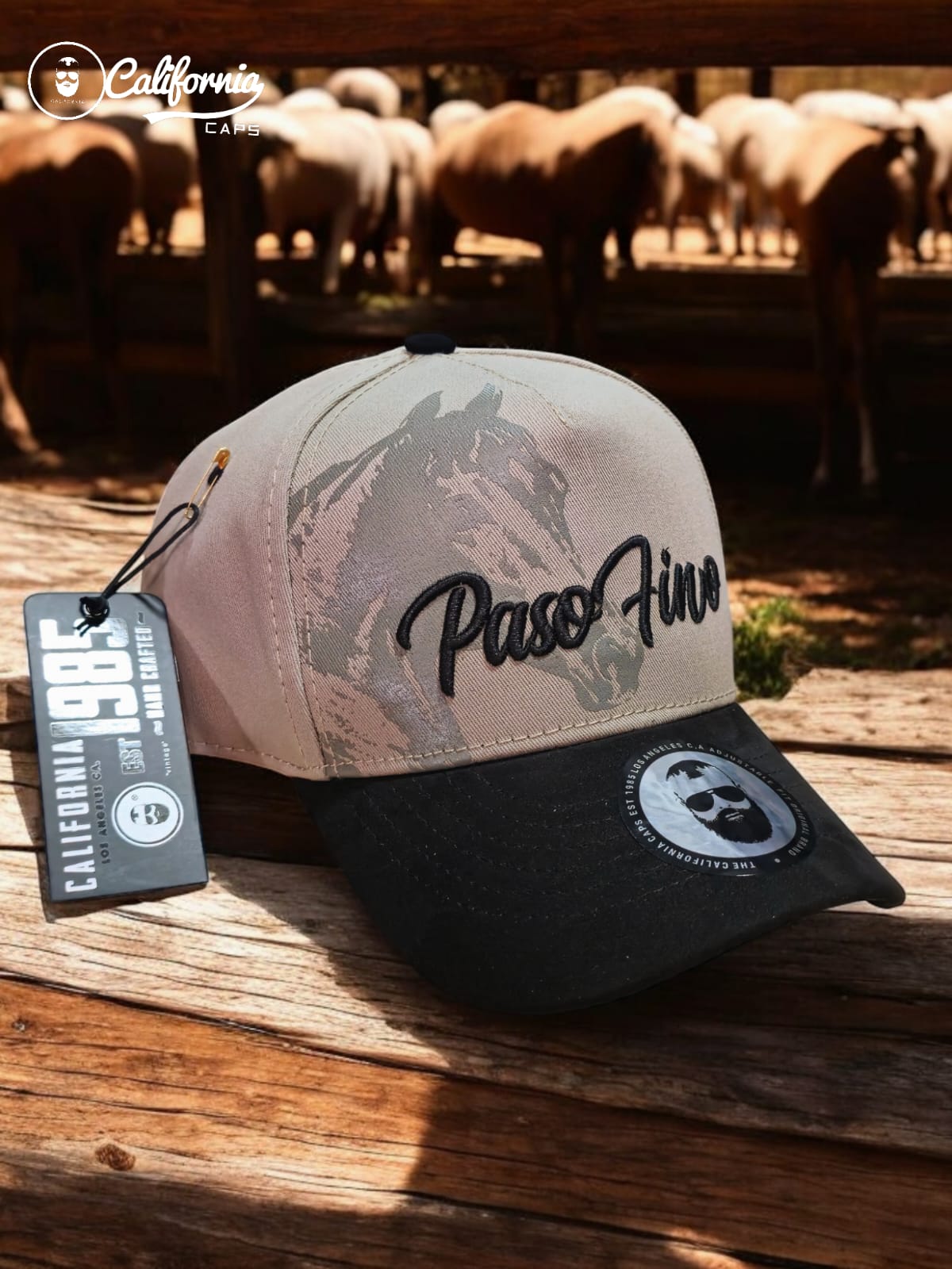 Gorra 1.1 California Paso Fino/Vicera Negra