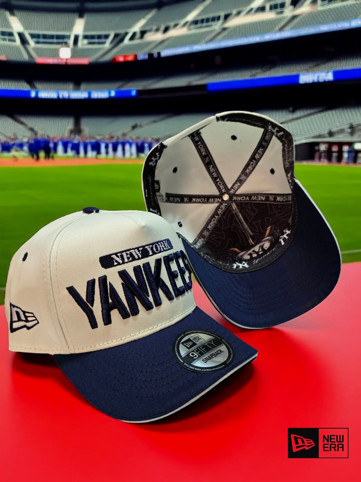 Gorra Premium Yankees Beige