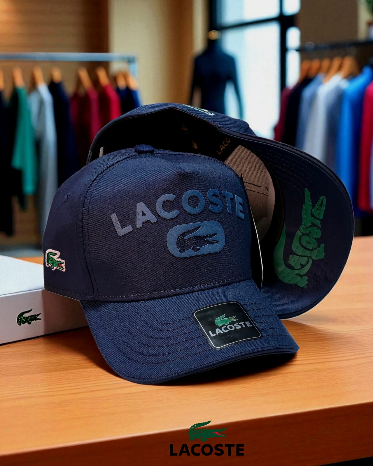 Gorra Premium Lacoste Azul