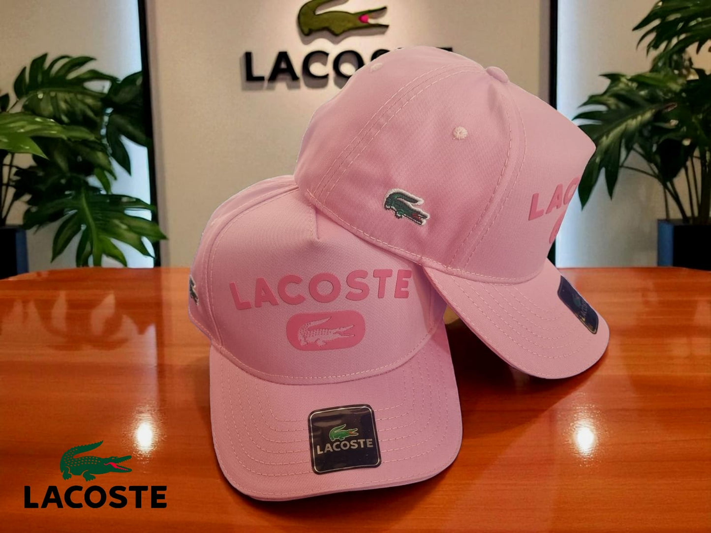 Gorra Premium Lacoste Rosa