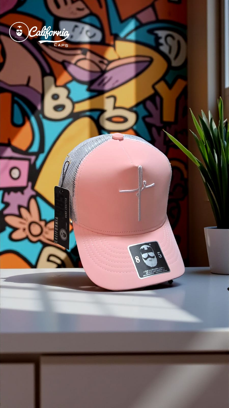 Gorra 1.1 Fé Rosa /Malla