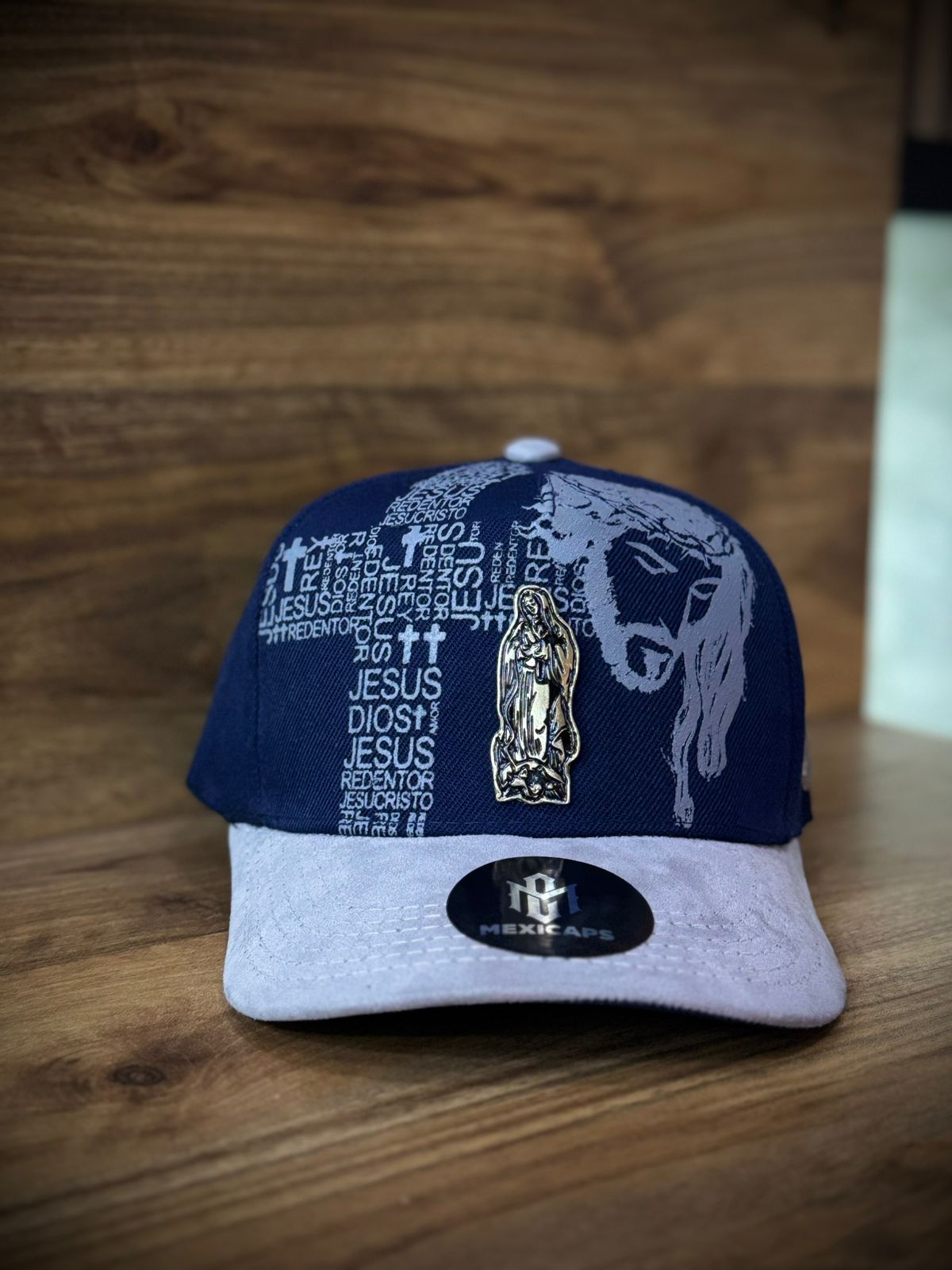 Gorra Especial 2 Virgen Jesus Azul