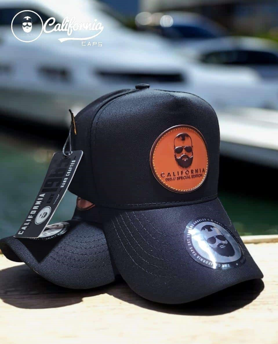Gorra 1.1 California Negra/Café Sello