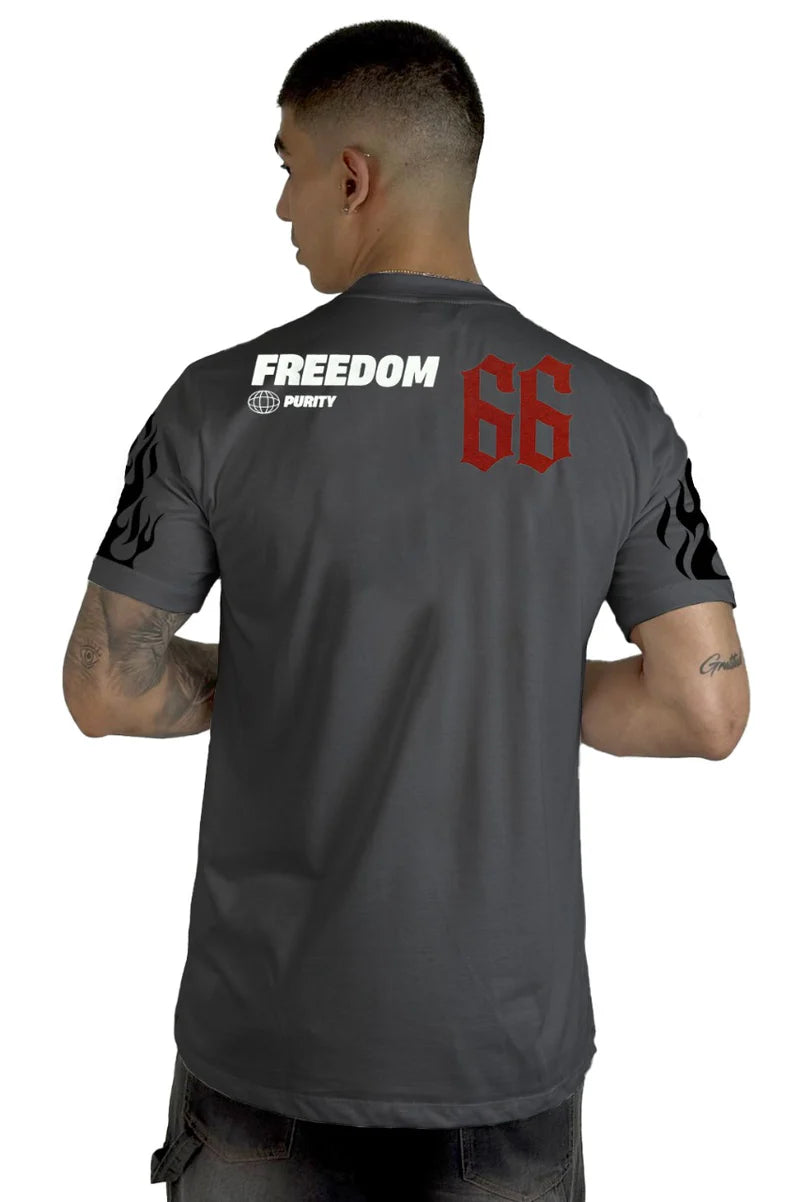 Camiseta gris plomo Purity – Alto gramaje urbano