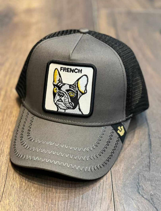 Gorra 1.1 Goorin  French Negra/ Gris (Malla)