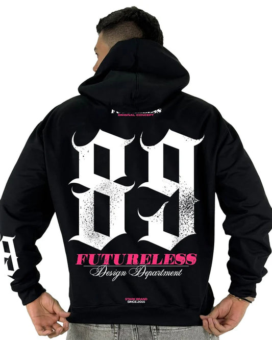 Buzo Negro Futureless 89 Capucha
