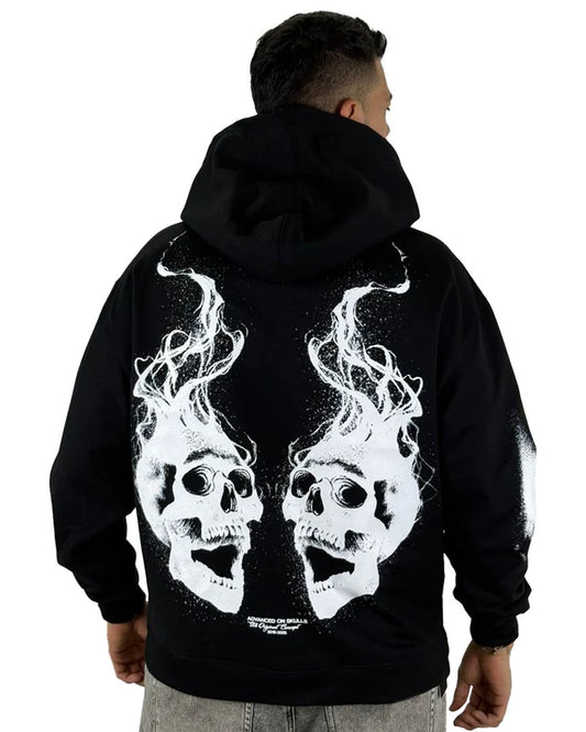 Buzo Negro capucha Advanced