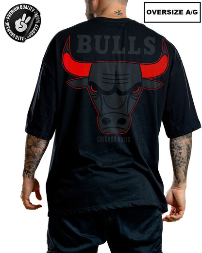 Oversize Chicago Bulls 23 Negra ALTO GRAMAJE