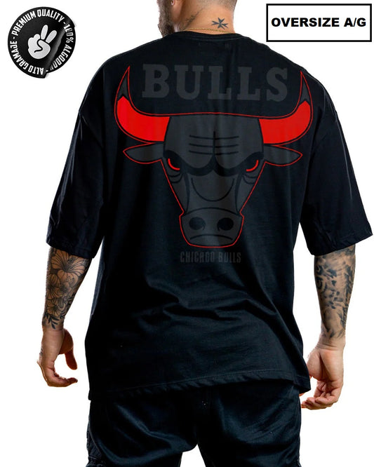 Oversize Chicago Bulls 23 Negra ALTO GRAMAJE