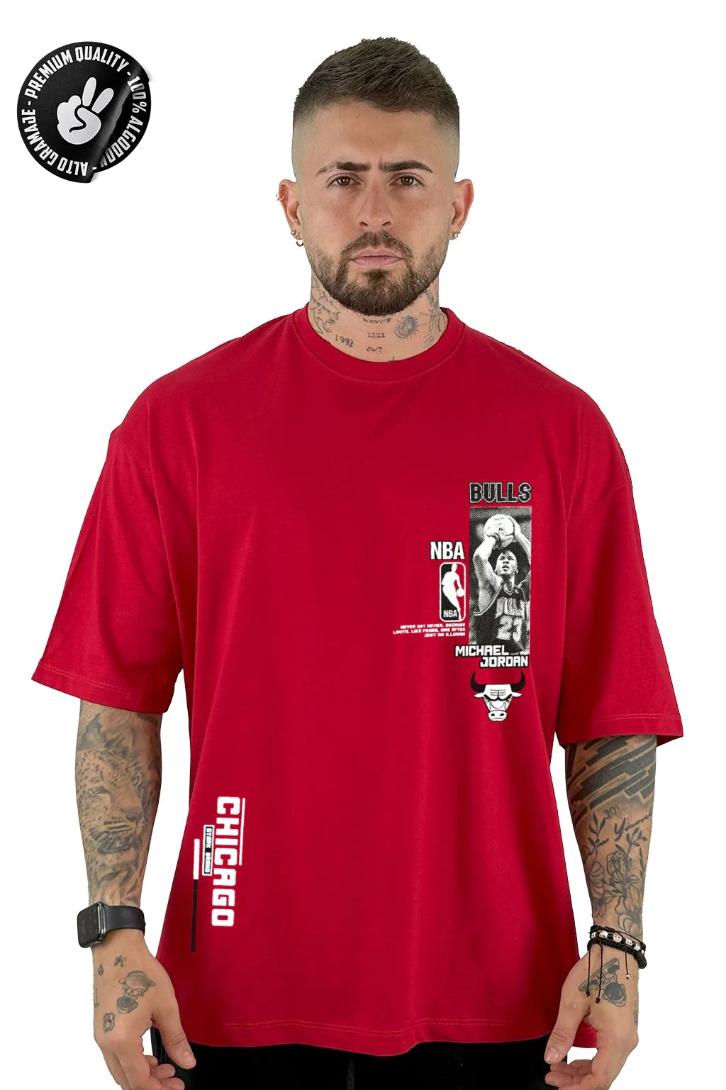 Oversize Chicago Roja ALTO GRAMAJE