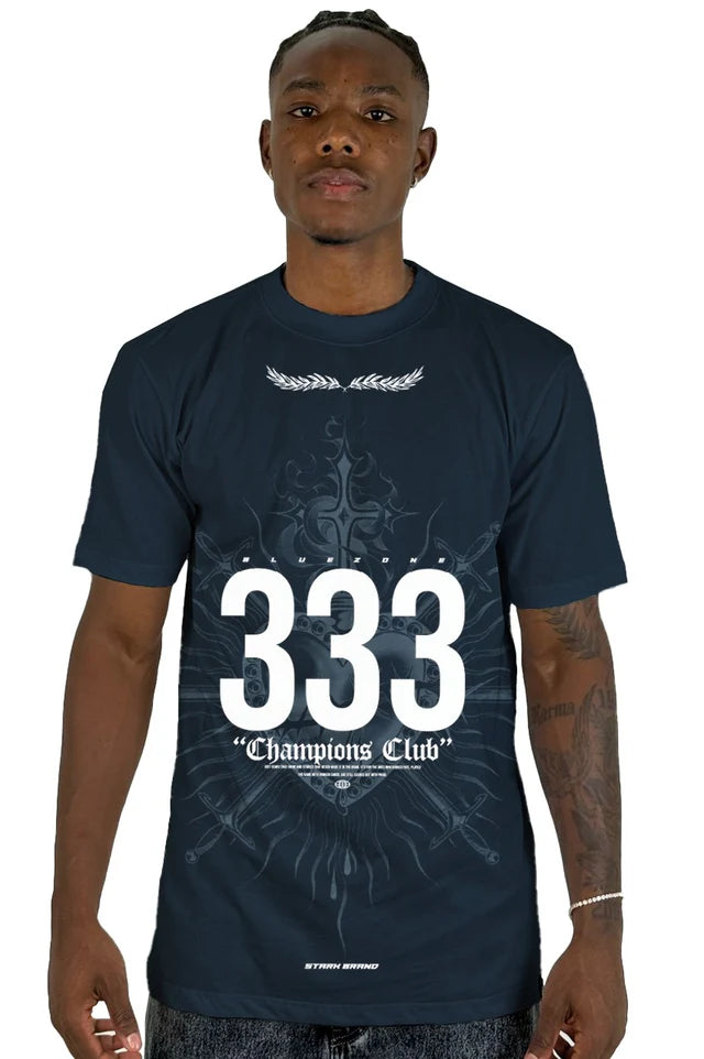 Camiseta Azul Oscuro Champions Club 333 Alto Gramaje