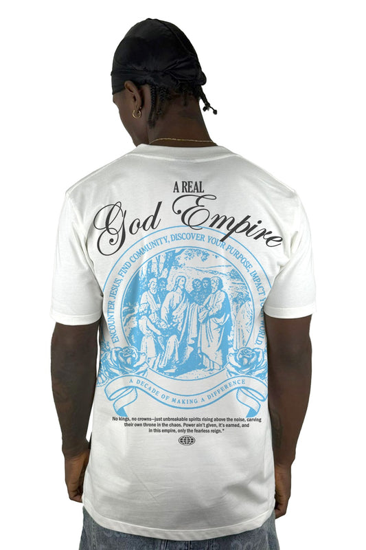 Camiseta Blanca God Empire Alto Gramaje