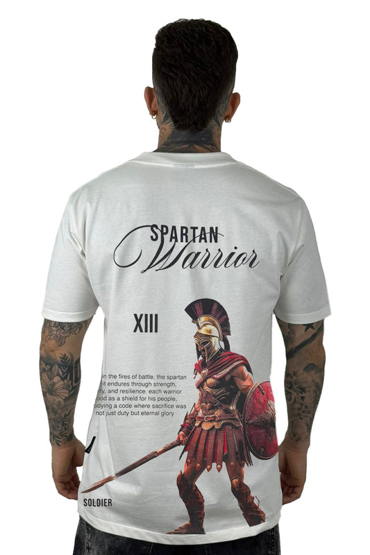 Camiseta Color Crudo Spartan Warrior Alto Gramaje