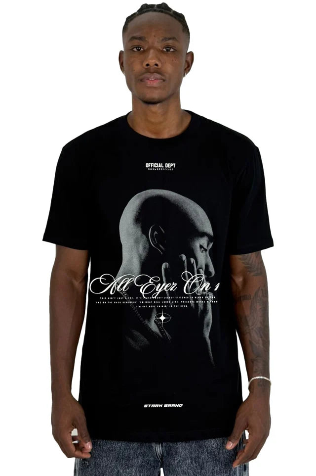 Camiseta Negra All Eyer On me Alto Gramaje