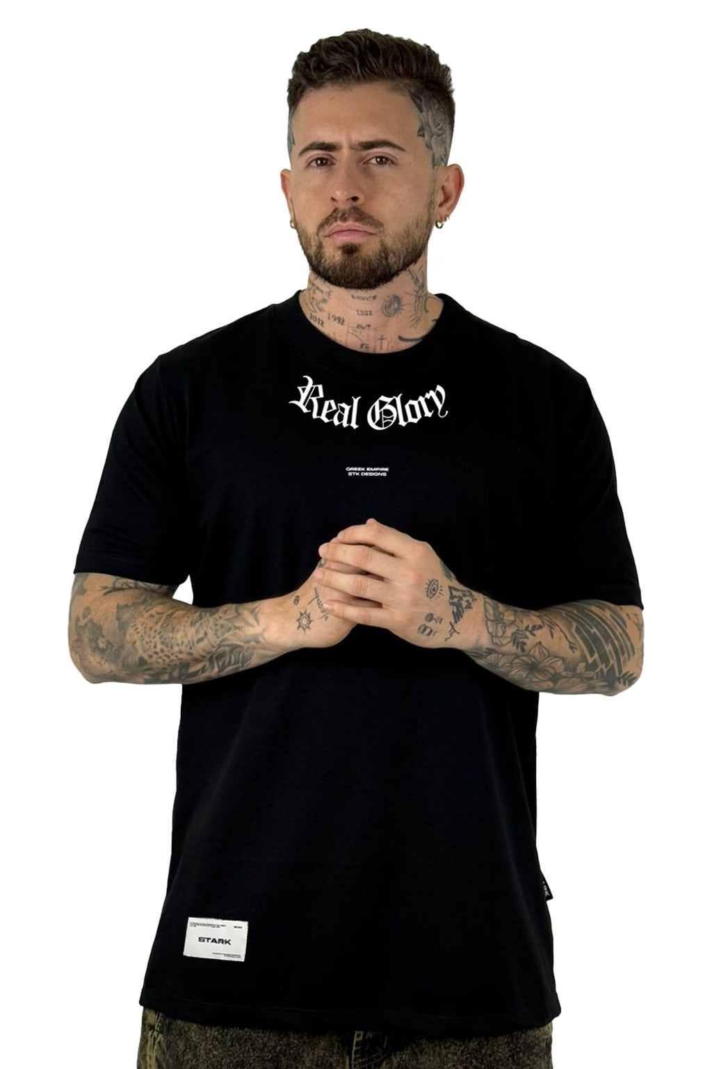 Camiseta Negra Real Glory Alto Gramaje