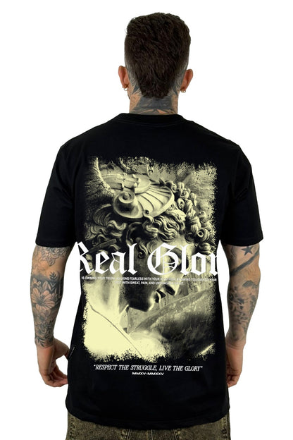 Camiseta Negra Real Glory Alto Gramaje