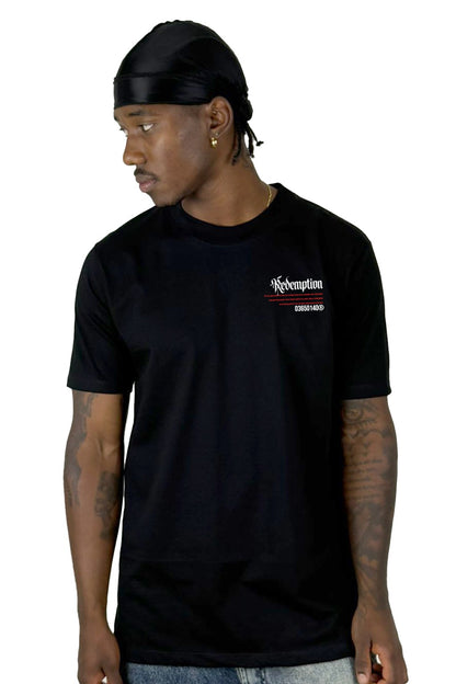 Camiseta Negra Redemption 333 alto gramaje