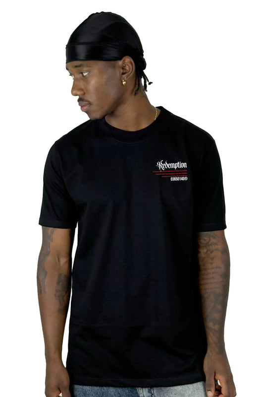 Camiseta Negra Redemption 333 alto gramaje