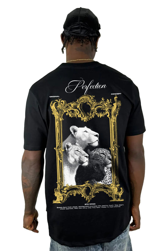Camiseta Negra Perfection Alto Gramaje