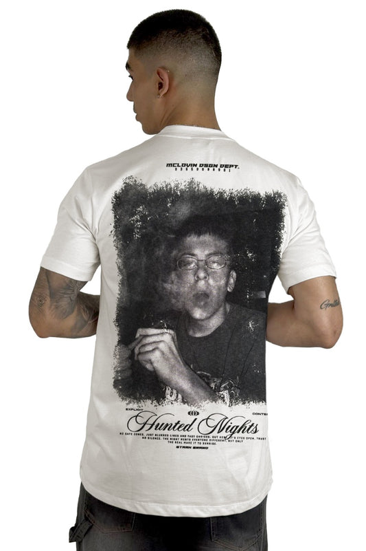 Camiseta crudo Hunted Nights Alto Gramaje