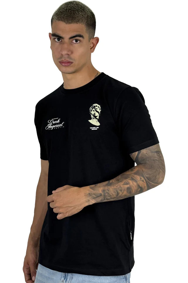 Camiseta negra Imperial Alto Gramaje