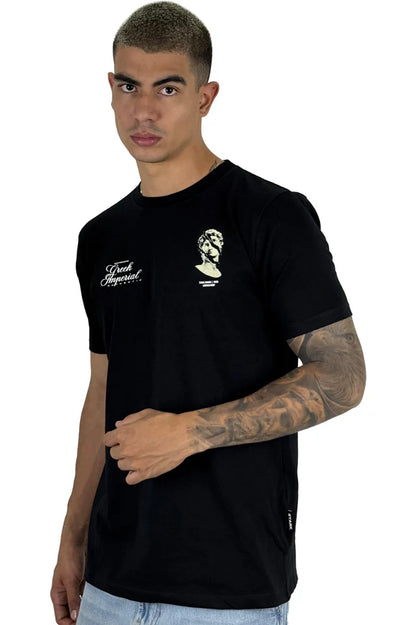 Camiseta negra Imperial Alto Gramaje