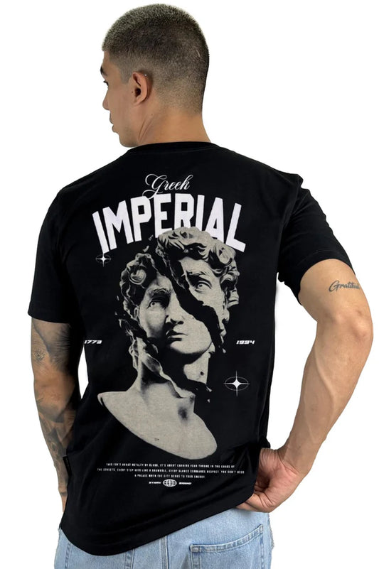Camiseta negra Imperial Alto Gramaje