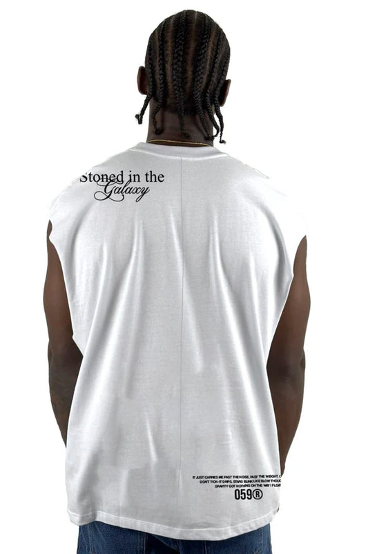 Camisilla Blanca Stone In The Galaxy Alto Gramaje