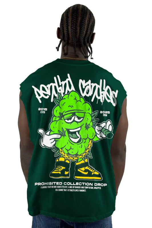 Camisilla Candles Verde Alto Gramaje