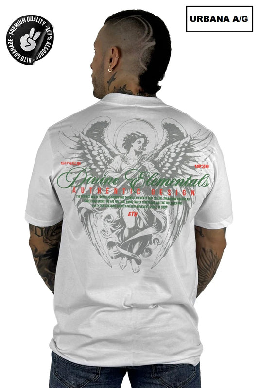Camiseta Divine Elementals Blanca ALTO GRAMAJE