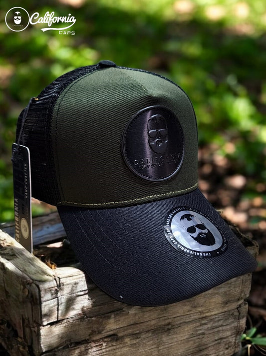 Gorra 1.1 California Verde Negra Malla