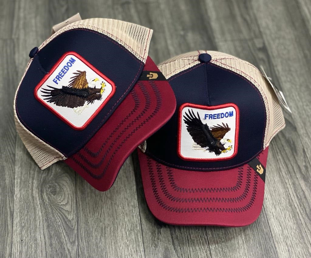 Gorra 1.1 Goorin Freedom Vino/Azul  (Malla)