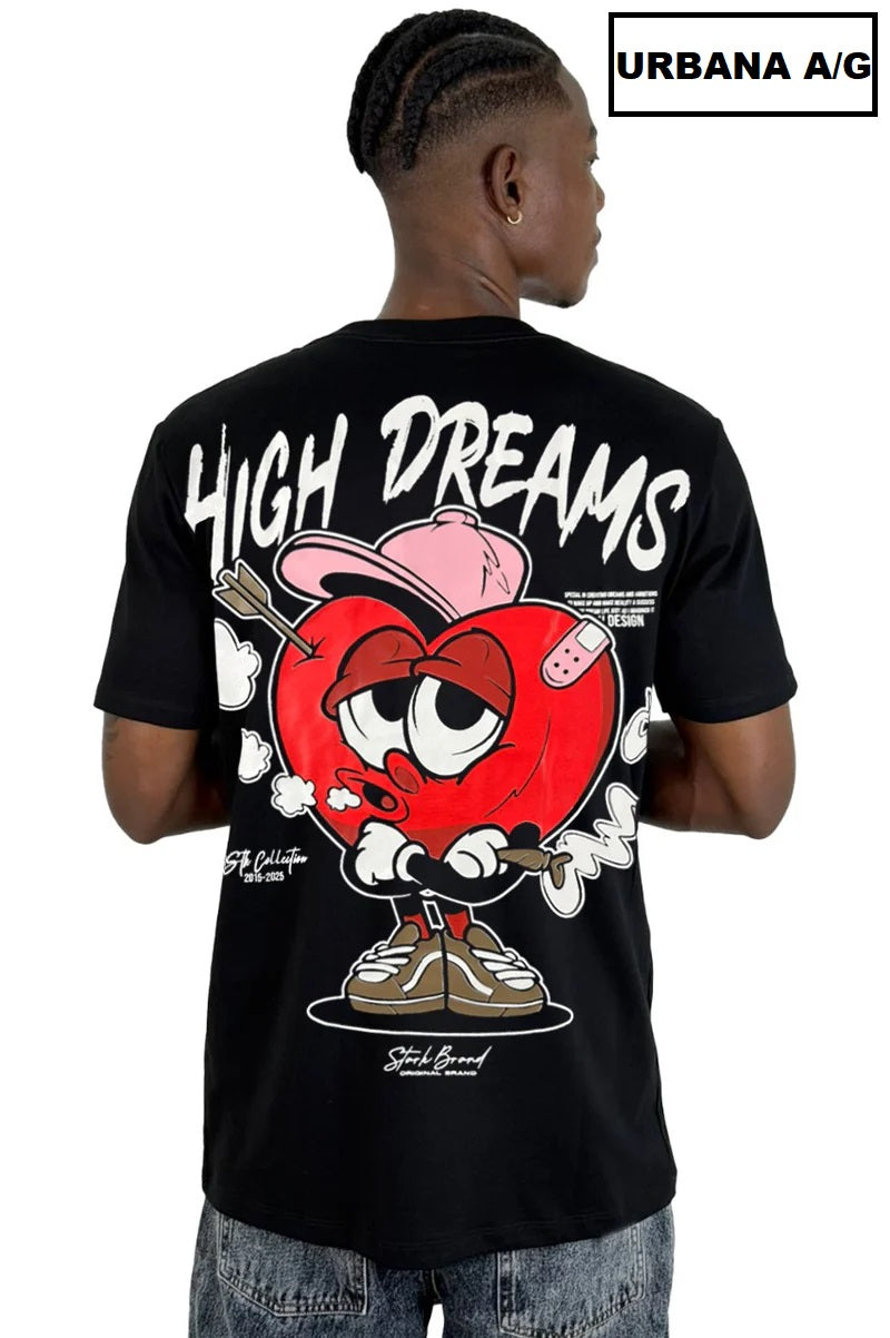 Camiseta High Dream Negra ALTO GRAMAJE