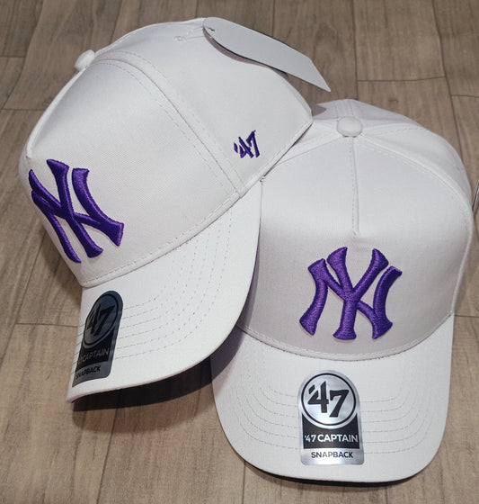 Gorra 1.1 NY Blanca / Morado