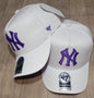Gorra 1.1 NY Blanca / Morado