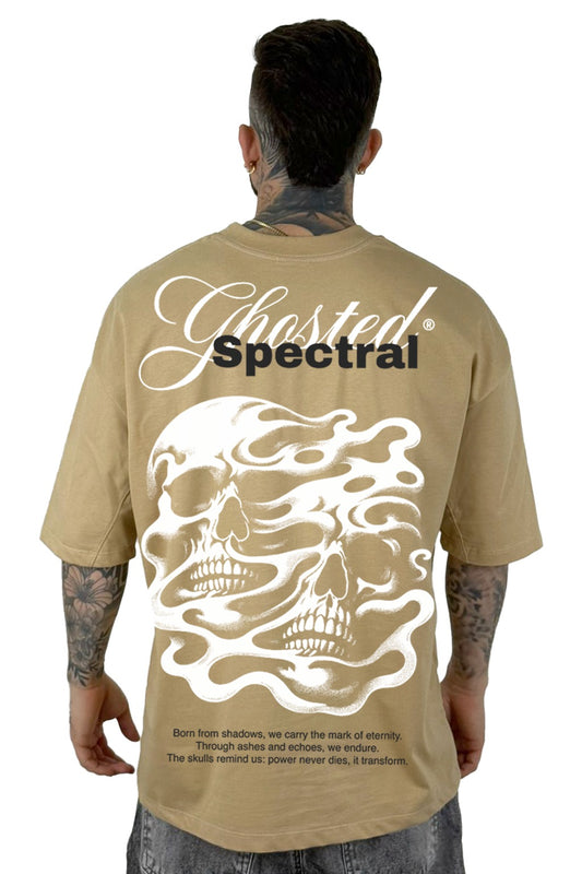 Oversize Crema Oscuro Ghosted Spectral Alto Gramaje