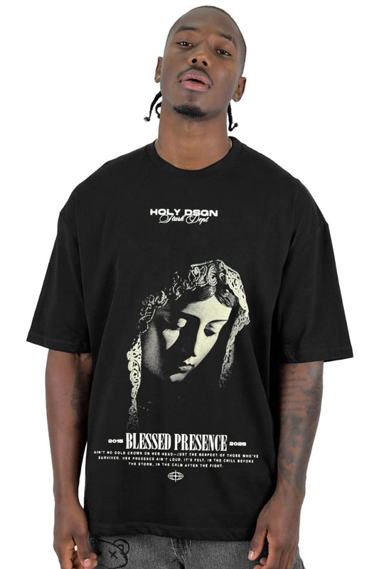 Oversize Negra Blessed Presence Alto Gramaje