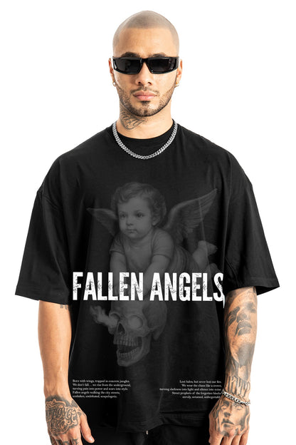 Oversize Negra Fallen Angels Alto Gramaje