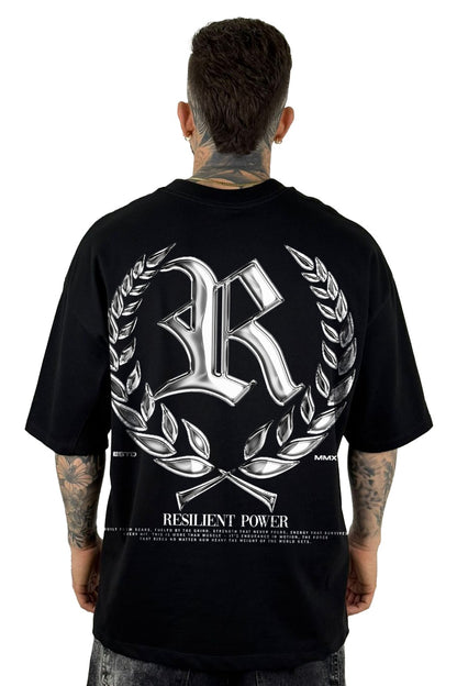 Oversize Negra Resilent Power Alto Gramaje